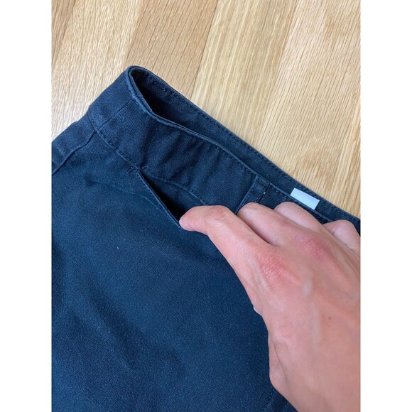 Talbots Black Jeans Size 12 Womens Cropped Pants Trousers Wide Leg Comfort - Picture 4 of 8